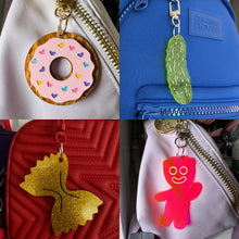 Food shaped bag charms