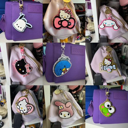 Kitty and pals bag charms