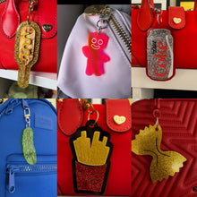 Food shaped bag charms