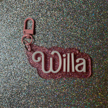 Doll Acrylic nameplate bag charm